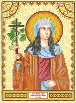Схема для вышивки иконы бисером на холсте «Святая Нина»