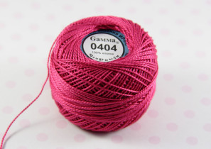 Пряжа Ирис 100% хлопок 10г 82м №0404 малиновый