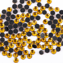 Страз клеевой " Zlatka" RS/ 144 SS06 1. 9 - 2. 1 мм акрил 144 шт в пакете с еврослотом 008 т. желтый ( topaz) 