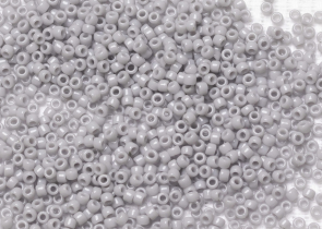 Бисер Япония круглый 15/0 10 г 0053 серый, непрозрачный