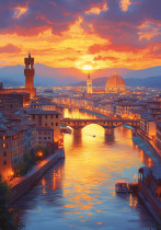 " ФРЕЯ" Пазл 2000 элемент. PZL- 2000/ 40 Флорентийский закат